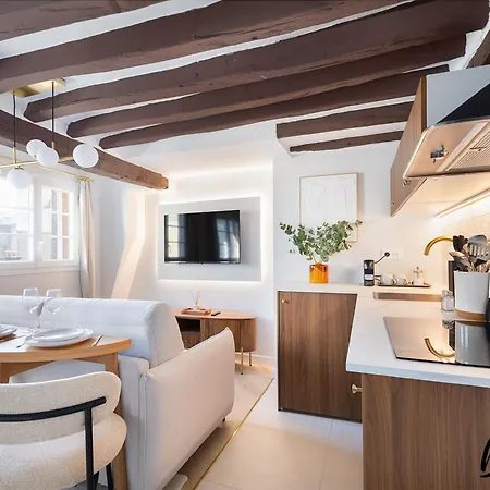 Super Central - Marais Designer One-Bedroom - Free Parking Paris Exterior photo